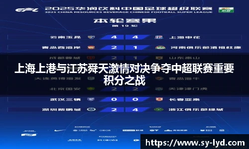 上海上港与江苏舜天激情对决争夺中超联赛重要积分之战